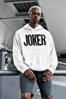 Joker Tasarım Yazılı Unisex Oversize Dc Karakter Hoodie