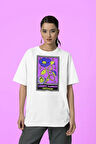 Lonely Flower Baskılı Unisex Oversize Tişört