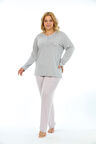 Etoile Bambu Büyük Beden Kadın Pijama Takımı