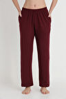Etoile Kadın Pamuklu Yumoş Pijama Altı Bordo 1007