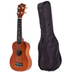 Angel AUK21-BR Kahverengi Soprano Ukulele Kılıflı
