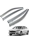 Mondeo Mügen Cam Rüzgarlığı Kromlu Rüzgarlık ( Paslanmaz Kromlu) 2014-2020 Arası 4 Lü FÜME RENK