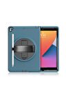 Qpen iPad 10.2 inç (8.nesil)  Uyumlu Hand Strap Tablet Kılıfı 