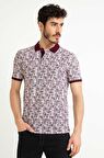 Bordo Slim Fit Polo Yaka T-Shirt