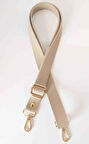 Çanta Aksesuar Suni Deri Ayarlı Çanta Sapı 120X2.4 Cm Bej Light Gold Metal