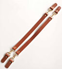 Çanta Aksesuar Gerçek Deri 55 Cm Misu Model Çift Sap Taba Gold Metal