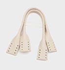 Çanta Aksesuar Gerçek Deri Kısa Pelikan Model Çanta Sapı Bej Renk