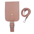 Çanta Aksesuar Tokalı Kapak Aparatlı Suni Deri Çanta Seti Pudra