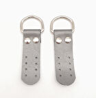 Çanta Aksesuar Parlak Gri Tek Kat Suni Deri Sapucu Böce Gümüş Metalli