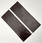 Çanta Aksesuar Kahverengi Gerçek Deri Tutma Sapı 18X6 Cm Simit Sap