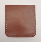 Çanta Aksesuar Sütlü Kahve Gerçek Deri 12x12 cm Cep