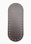Çanta Aksesuar Suni Deri Kahverengi 20X8 cm Oval Çanta Tabanı