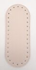 Çanta Aksesuar Suni Deri Krem 20X8 cm Oval Çanta Tabanı