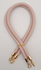 Çanta Aksesuar Çift Kordon Çanta Sapı Pudra Renk Light Gold Metalli
