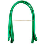 Çanta Aksesuar Parlak Rugan Deri Pelikan Model Çanta Sapı Yeşil Renk