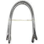 Nusrat Bilişim Çanta Aksesuar Parlak Rugan Deri Pelikan Model Çanta Sapı Gri Renk