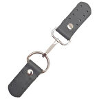 Çanta Aksesuar Gerçek Deri Kancalı Böce (Kilit) Gri Renk Gümüş Metalli