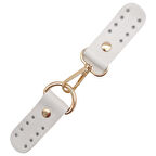 Çanta Aksesuar Gerçek Deri Kancalı Böce (Kilit) Beyaz Renk Light Gold Metalli