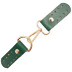 Çanta Aksesuar Gerçek Deri Kancalı Böce (Kilit) Yeşil Renk Light Gold Metalli