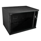 S-link SL-U12 Yeni Nesil 12U Soho Rack Kabin W 530mm D 400mm Siyah