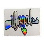 İllagal Hologram Sticker 13 X 5.5 Cm 