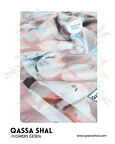 Flowers Desen Şal Pudra