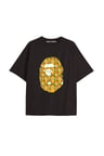 UNİSEX Bay Bape Desenli Siyah Yazlık T-shirt
