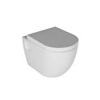 Quarter Bath Deep Asma Klozet Açık Montaj 52cm Beyaz Kapak Dahil