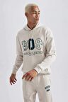 DeFactoFit NBA Boston Celtics Standart Fit Kapüşonlu Kalın Sweatshirt A9682AX23WNGR435