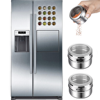 12li Mıknatıslı Paslanmaz Çelik Baharatlık Takımı cin114-12