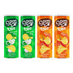 Cipso Tube Acı Baharat ve Ekşi Krema&Soğan Aromalı Cips 160 gr x 4 Adet