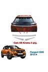 Peugeot 2008 Arka Cam Alt Çıtası 2019 Sonrası 3 Parça P Çelik