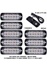 Off Road Led Lamba Turuncu - Beyaz 15 Fonksiyonlu Dorse Tip 12 Led 4 X 11 Cm 8 Adet -