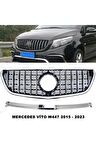 Mercedes Vito W447 Spor Ön Panjur Izgaralı Piano Black & Krom Şeritli 2015 Sonrası 1. Kalite -