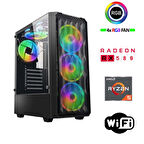 Xaser Armor X10 Ryzen 5 5500 16GB Ram 512GB M.2 NVMe SSD 8GB RX580 Masaüstü Oyuncu Bilgisayarı