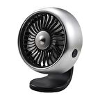 Valkyrie RGB Işıklı USB Araç Masa Fanı 12V 24V Uyumlu 3 Mod