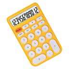 Valkyrie Junno Sevimli Yuvarlak Tuşlu 12 Basamaklı Masaüstü Hesap Makinesi Sarı