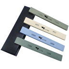 Valkyrie 4 Adet Bıçak Biley Taşı Seti 120# 320# 600# 1500# Kademeli Kuru Biley