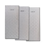 Valkyrie 3 Adet Elmas Biley Seti Bıçak Bileme Taşı Sulu veya Susuz Biley Uzun Ömürlü Aşınmaz 200 400 1000 Grit