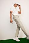 DeFactoFit Slim Fit Dar Kesim Standart Paça Esnek Multifonksiyonel Dokuma Sporcu Pantolon E3333AX25SPGR321
