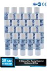 Açık Kasa Su Arıtma Cihazı 10 Inç 5 Mikron Sediment Spun Filtre (25 Adet)