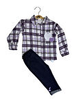 Kız ekose 3 lü Gömlek takım