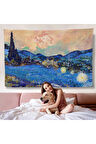Vincent Van Gogh - Yeniden Düzenlenen Manzara Duvar Örtüsü-7175