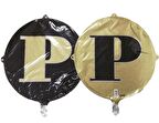 FOLYO BALON HARF P GOLD-SİYAH 18''