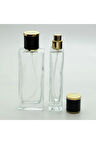 PARFÜM ŞİŞESİ 50 ML 10 ADET ŞEFFAF TOWER KOLAY KAPAMA MODEL