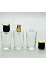 PARFÜM ŞİŞESİ 50 ML 10 ADET KONİK SİLİNDİR KOLAY KAPAMA MODEL