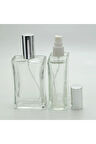 BOŞ PARFÜM ŞİŞESİ 100 ML (10 ADET) METAL KAPAK PLASTİK VALF İÇBÜKEY BOŞ ŞİŞE