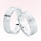 Harem Altın Beyaz Altın Alyans 7206