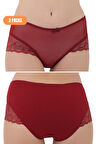 3 Adet Kadın Basic Yumuşak Dokulu Penye Külot