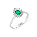 Altın Zümrüt Set Yüzük